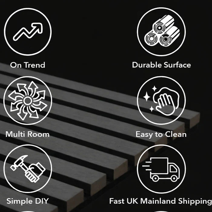 UK acoustic wall panels white marble finish

