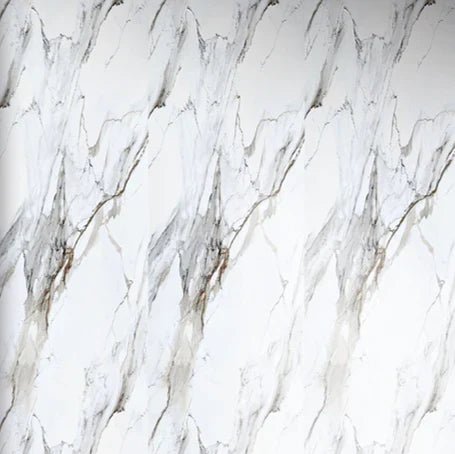 White marble PVC wall panels easy install Prime Furnishing UK