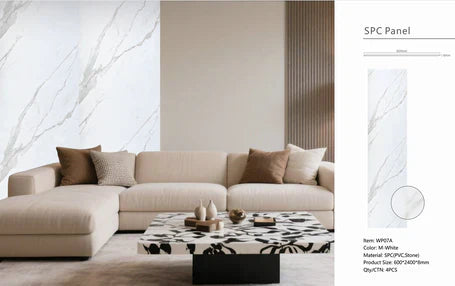 White PVC wall panels easy install Prime Furnishing UK

